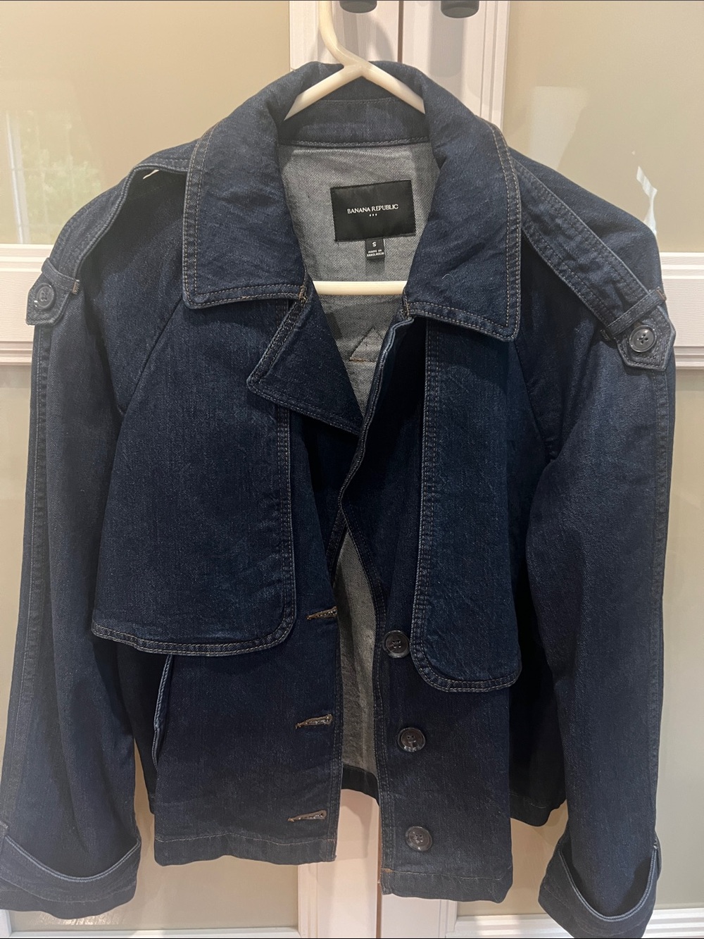 Banana Republic Women's Dark Indigo Denim Jacket